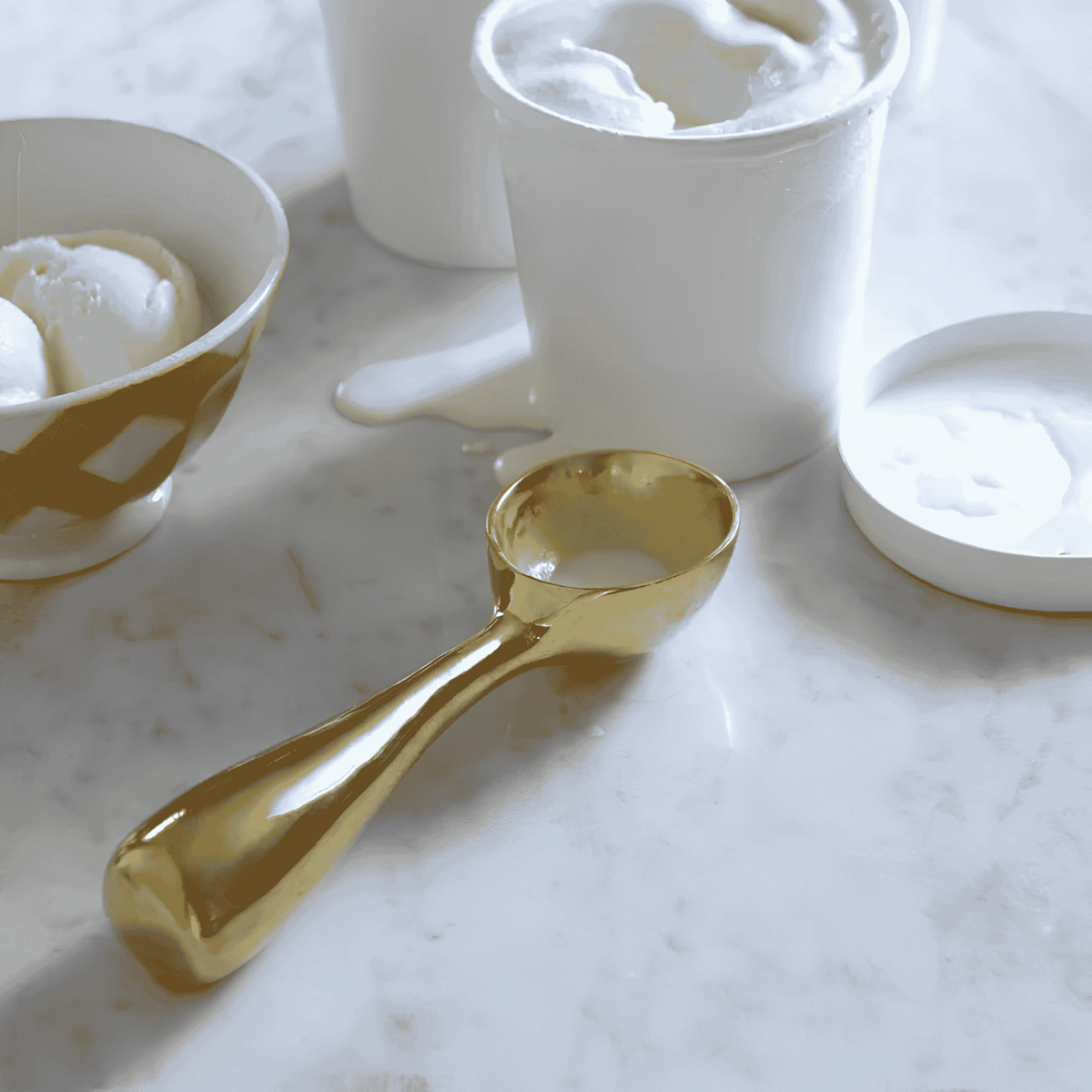 Brass Dessert Scoop
