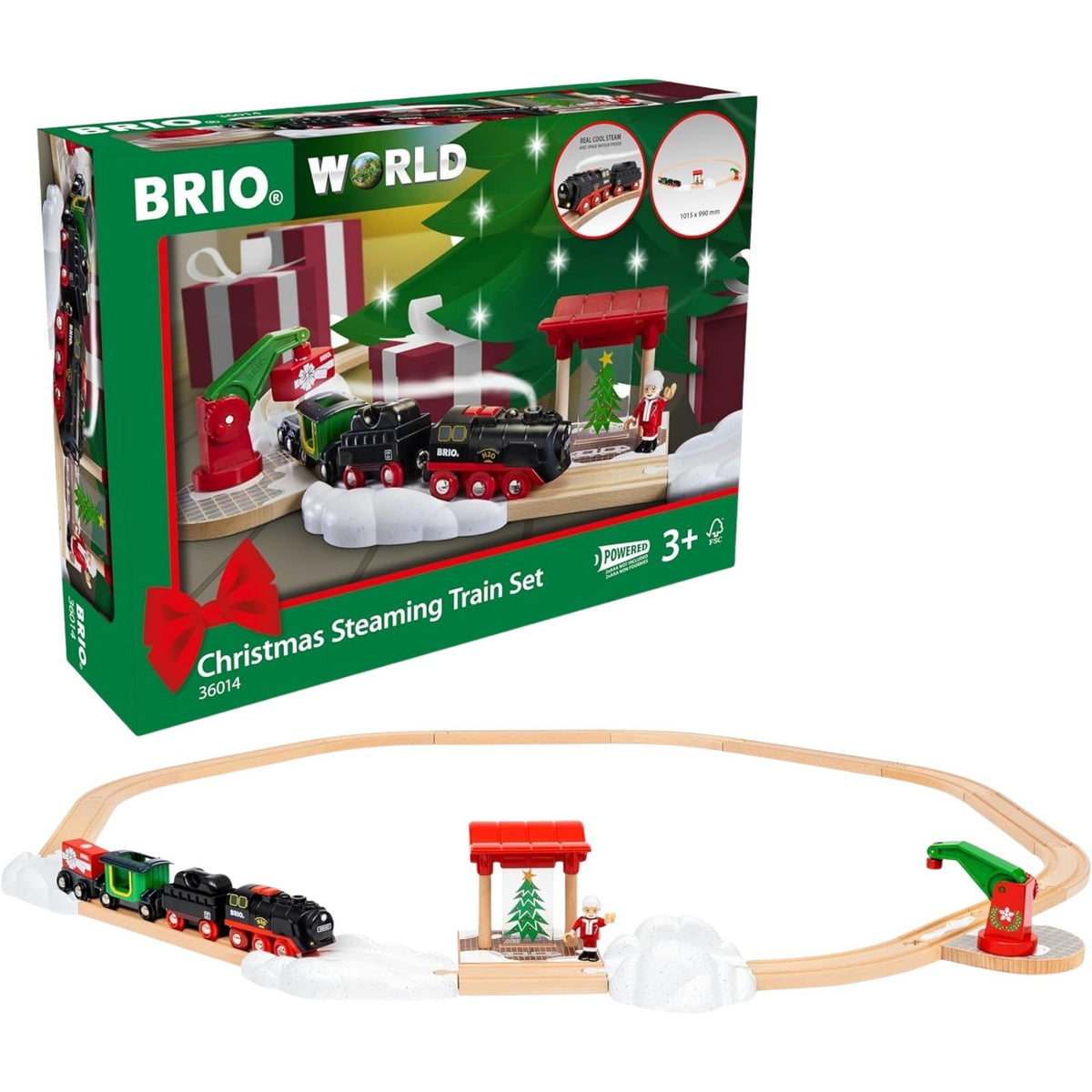 BRIO Christmas Steaming Train Set