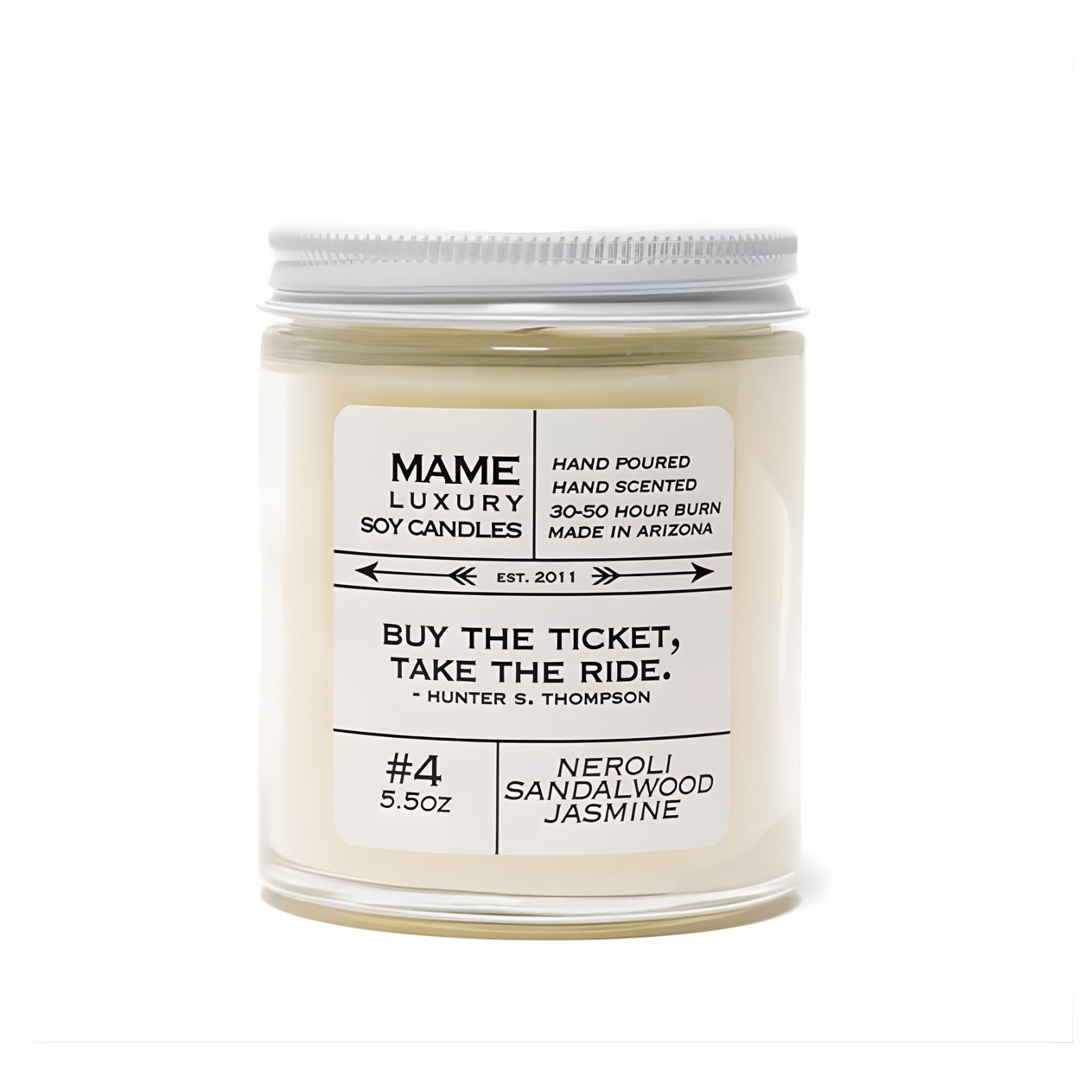#4 Neroli Jasmine Sandalwood Candle
