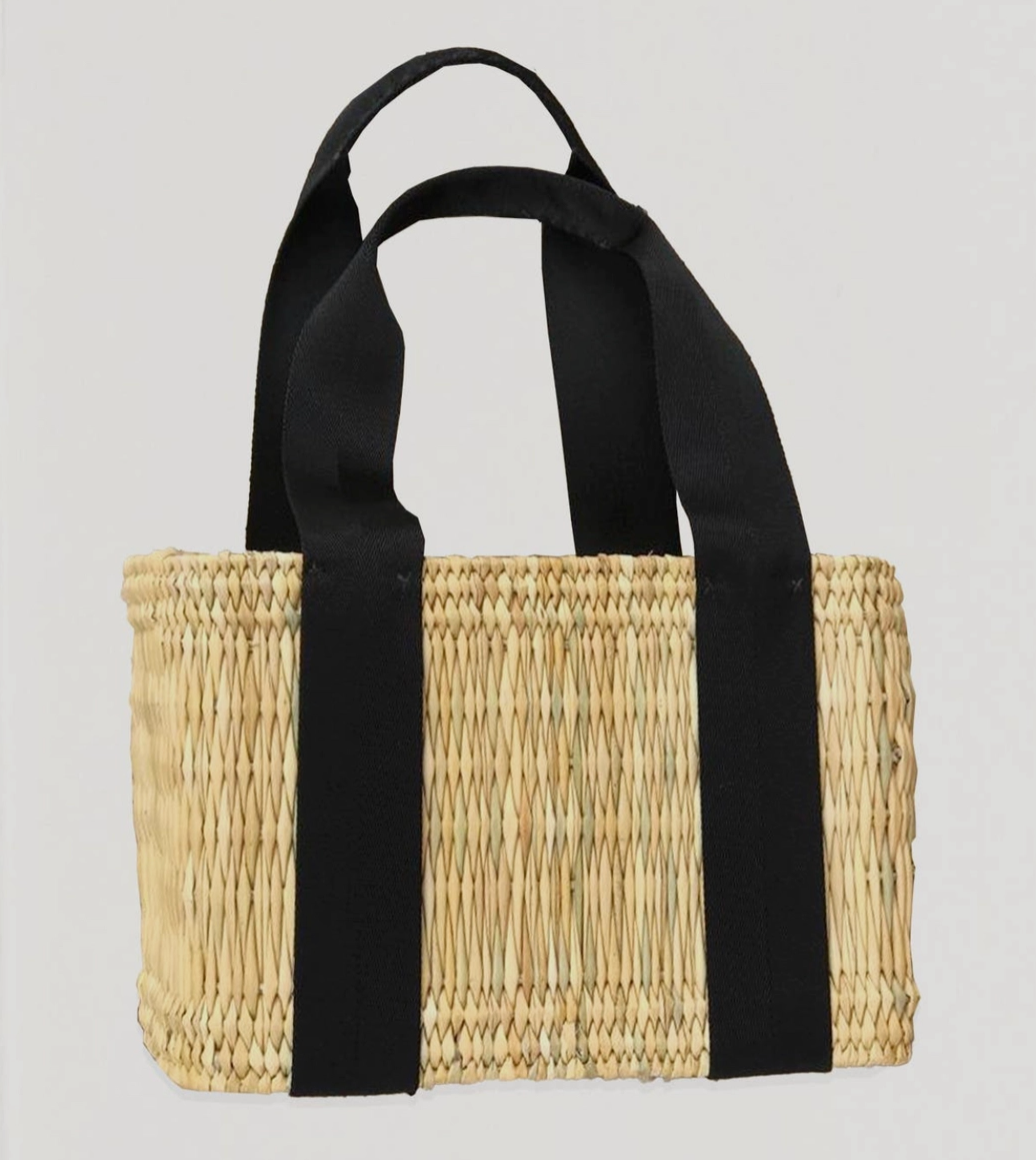 Structured Weave Basket - Black Large