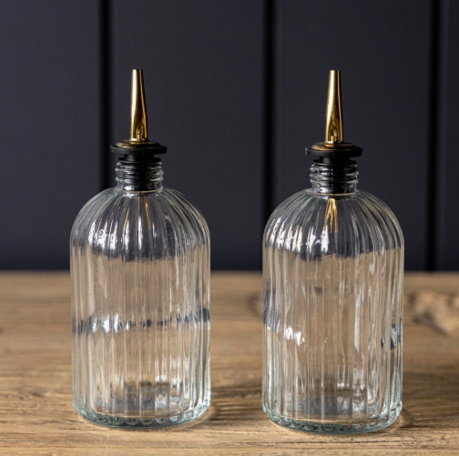Scallop Glass Bottle
