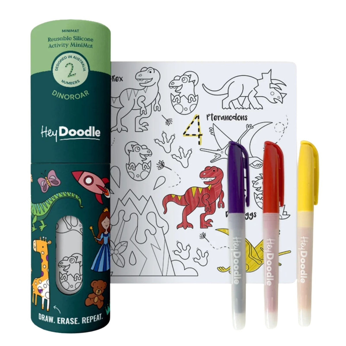 DinoRoar Mini Coloring & Doodle Mat