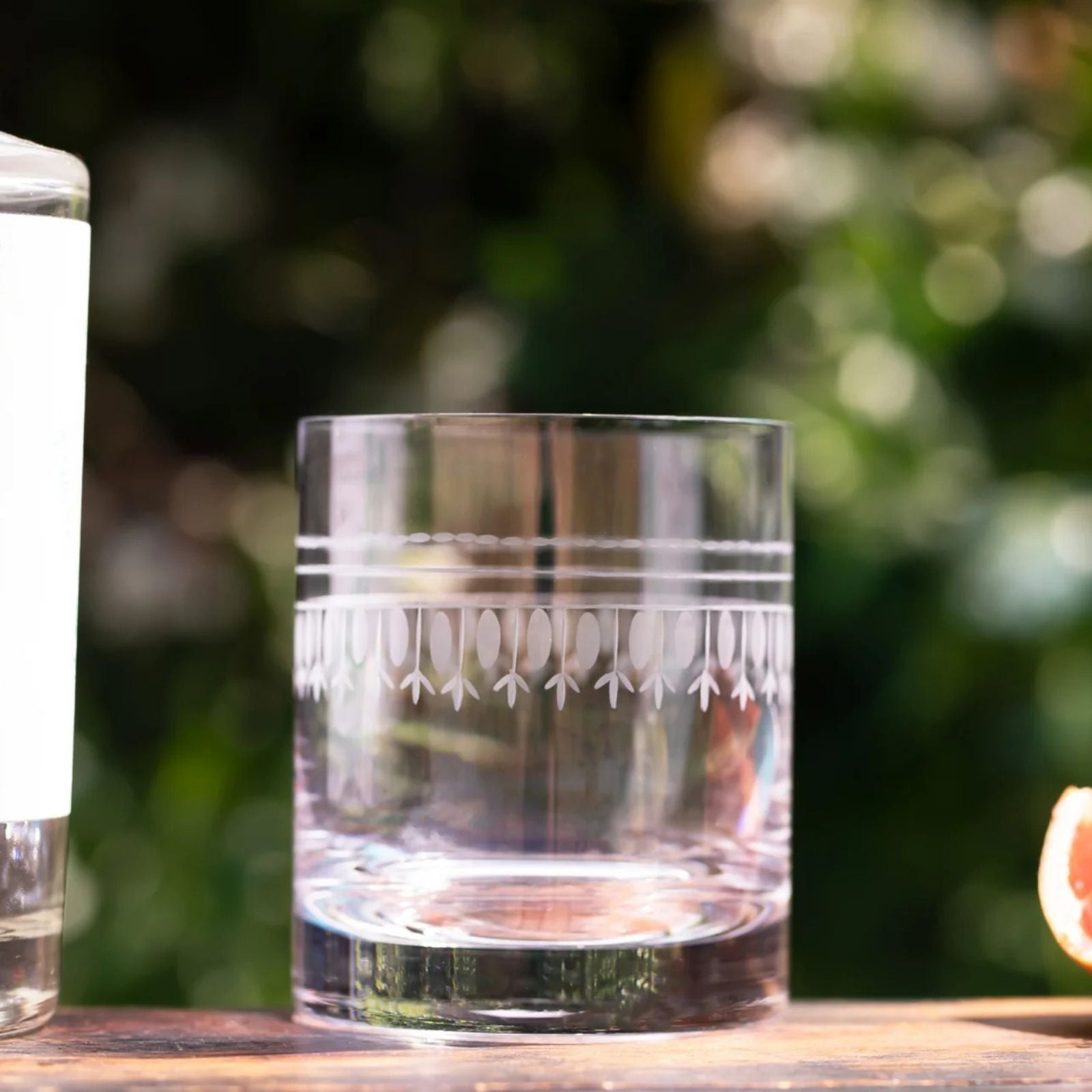 Vintage Whiskey Glass Oval