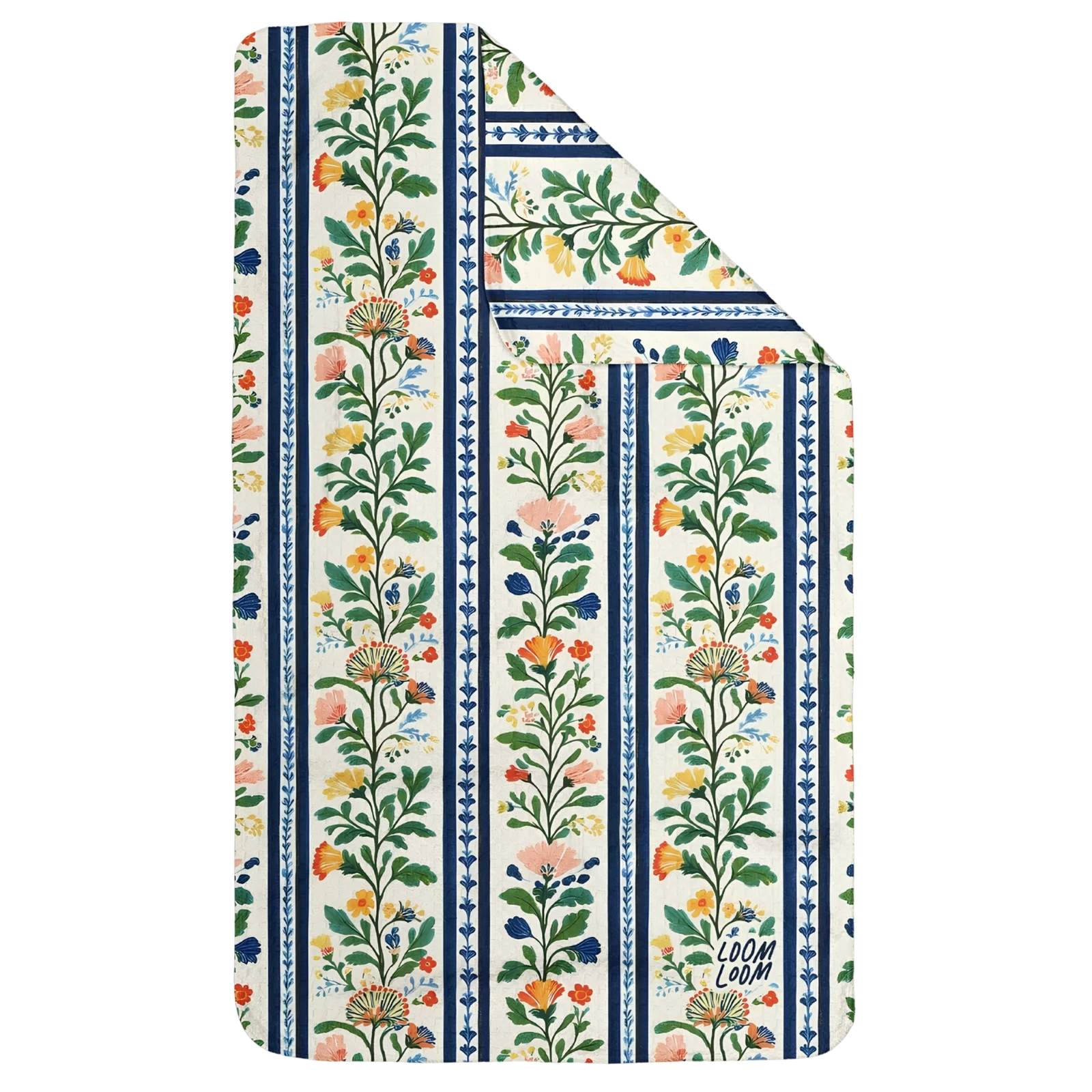 Vintage Striped Double-Sided Tea Towel