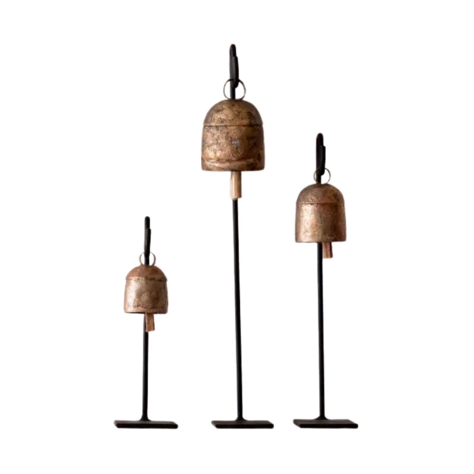 Vintage Bell Stands Set of 3