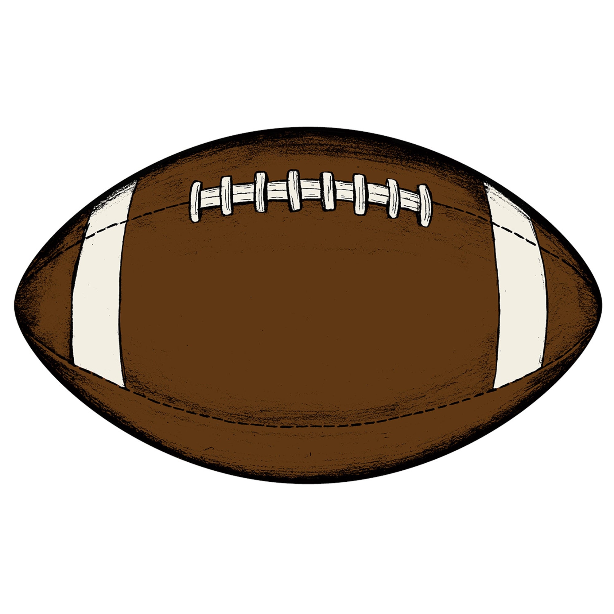 Die Cut Football Placemat - 12 Sheets
