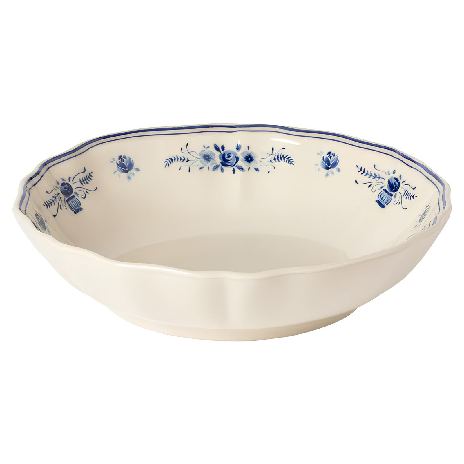 Vila Pasta Serving Bowl, Beige Blue