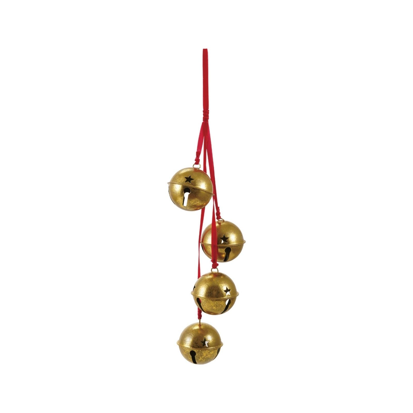 Hanging Bells on Velvet Ribbon