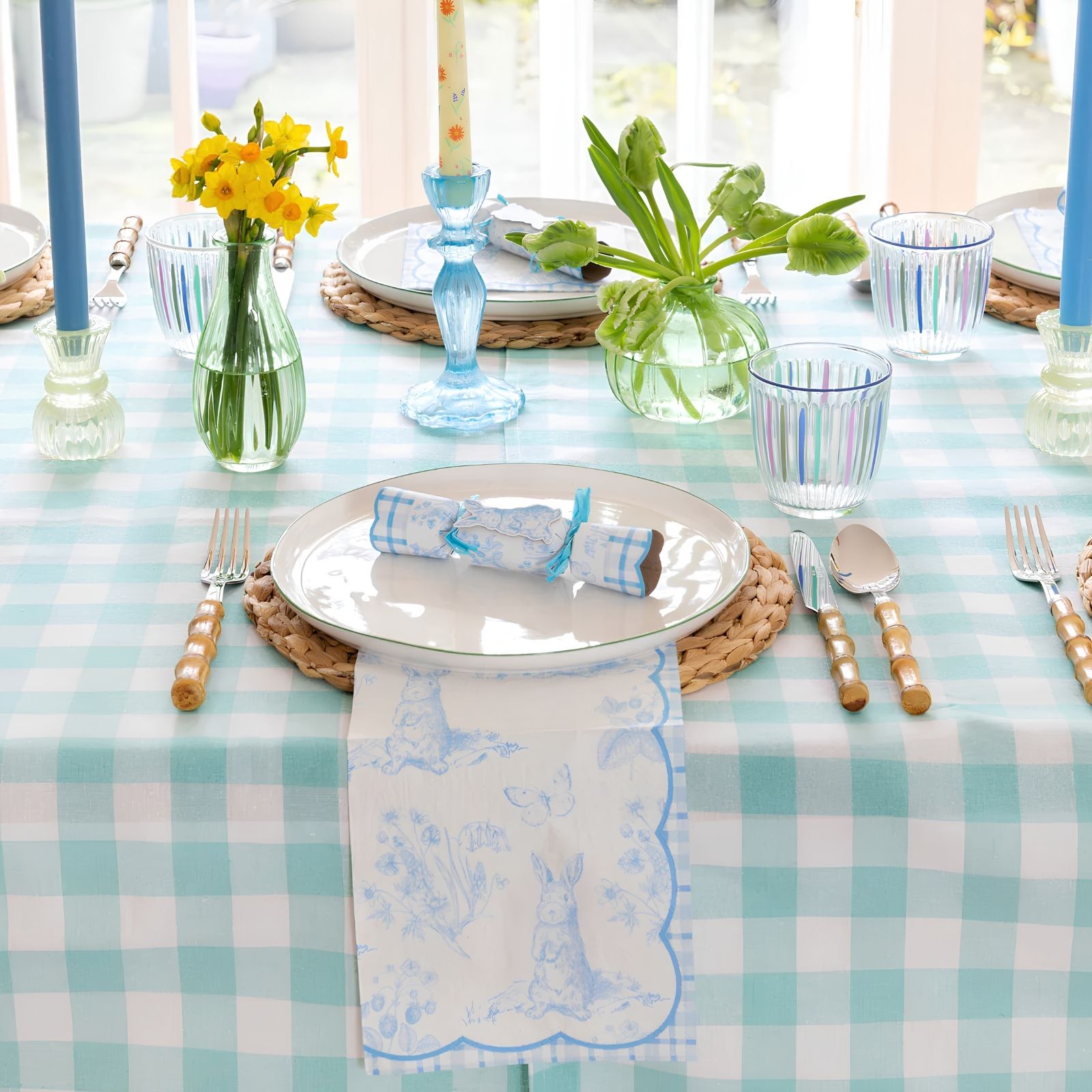 Gingham Tablecloth - Mint