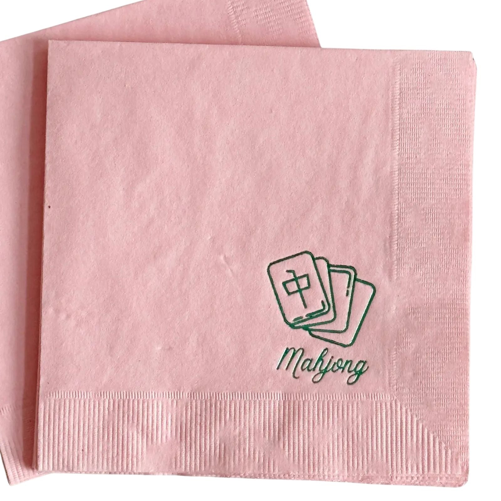 Blush Pink Mahjong Tile Napkins