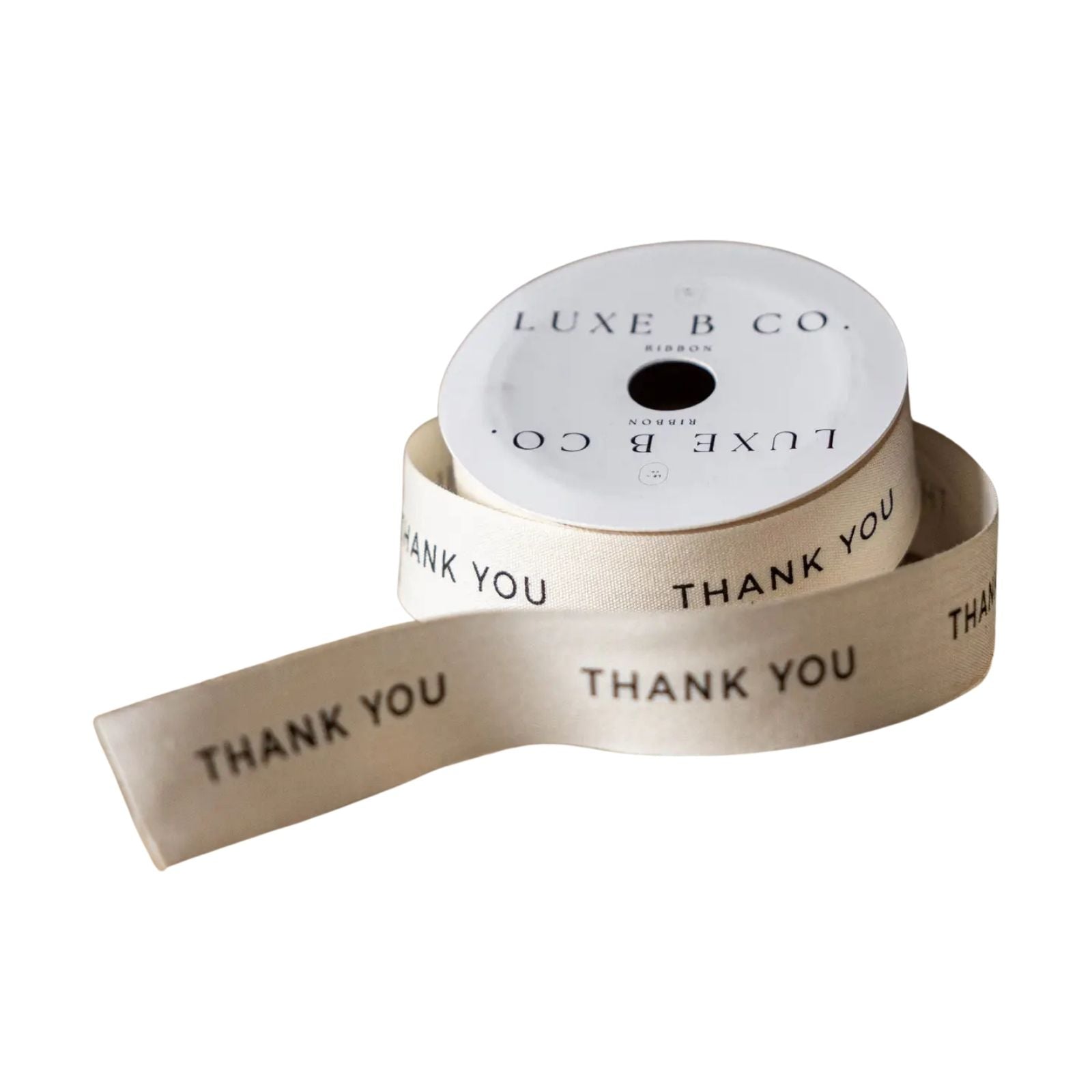 Thank You Ribbon White Medium