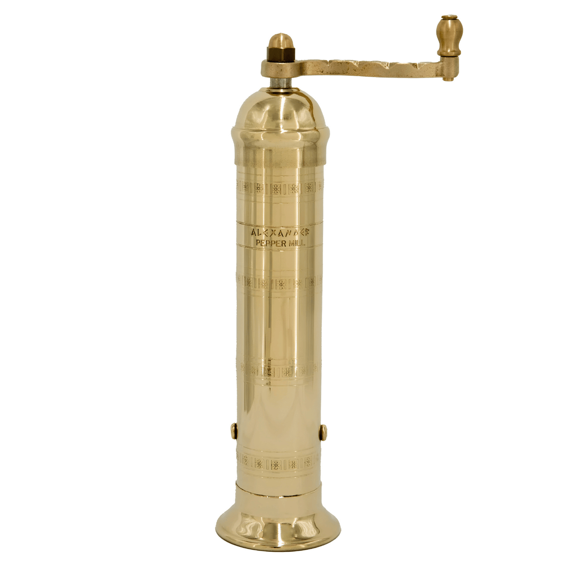 Brass Pepper Mill 9"