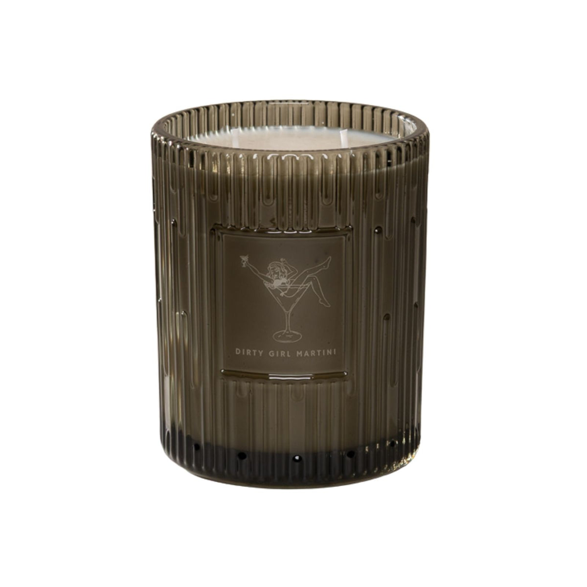 Dirty Girl Martini Holiday Pattern Double Wick 20 oz Candle
