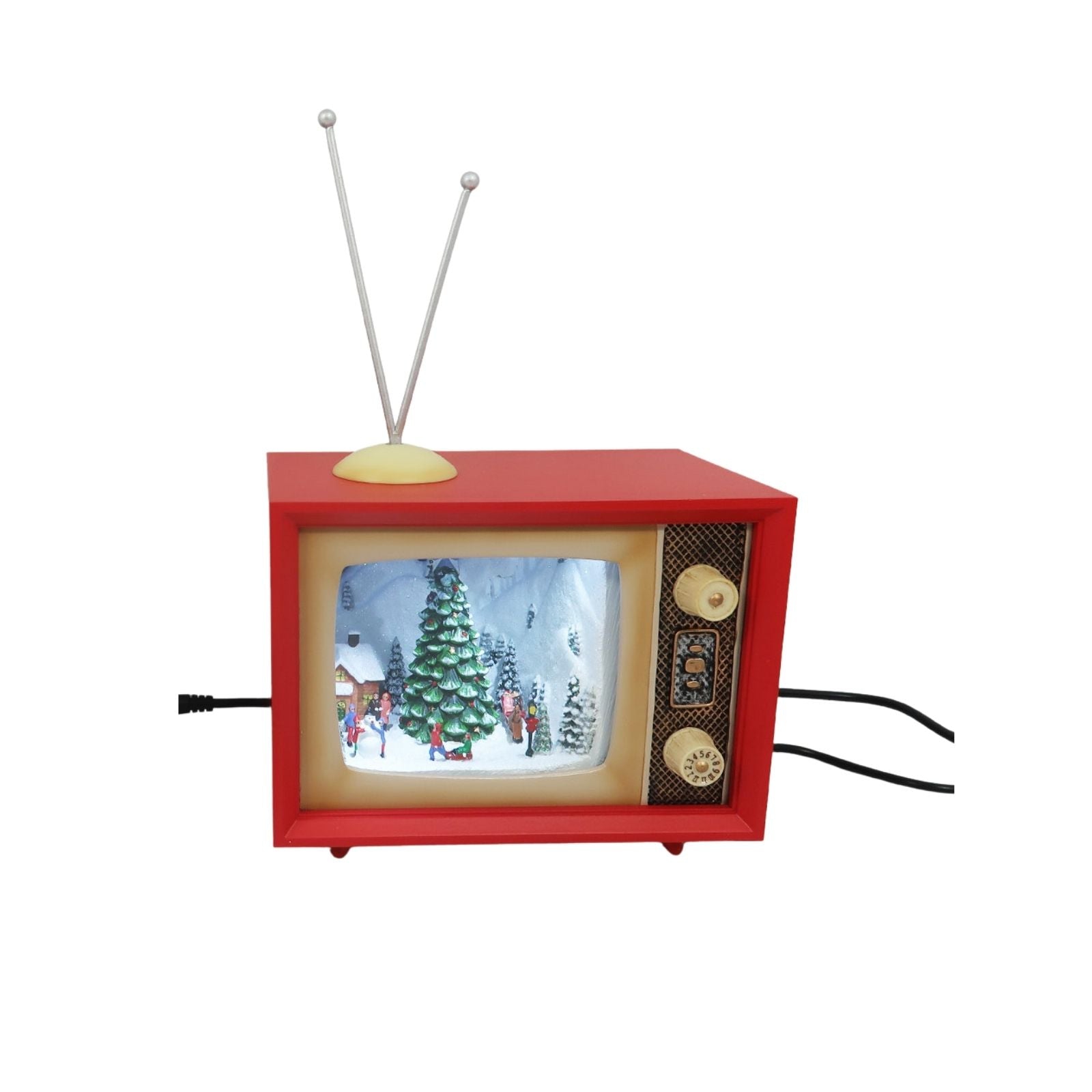Animated Lit TV Scene - Red