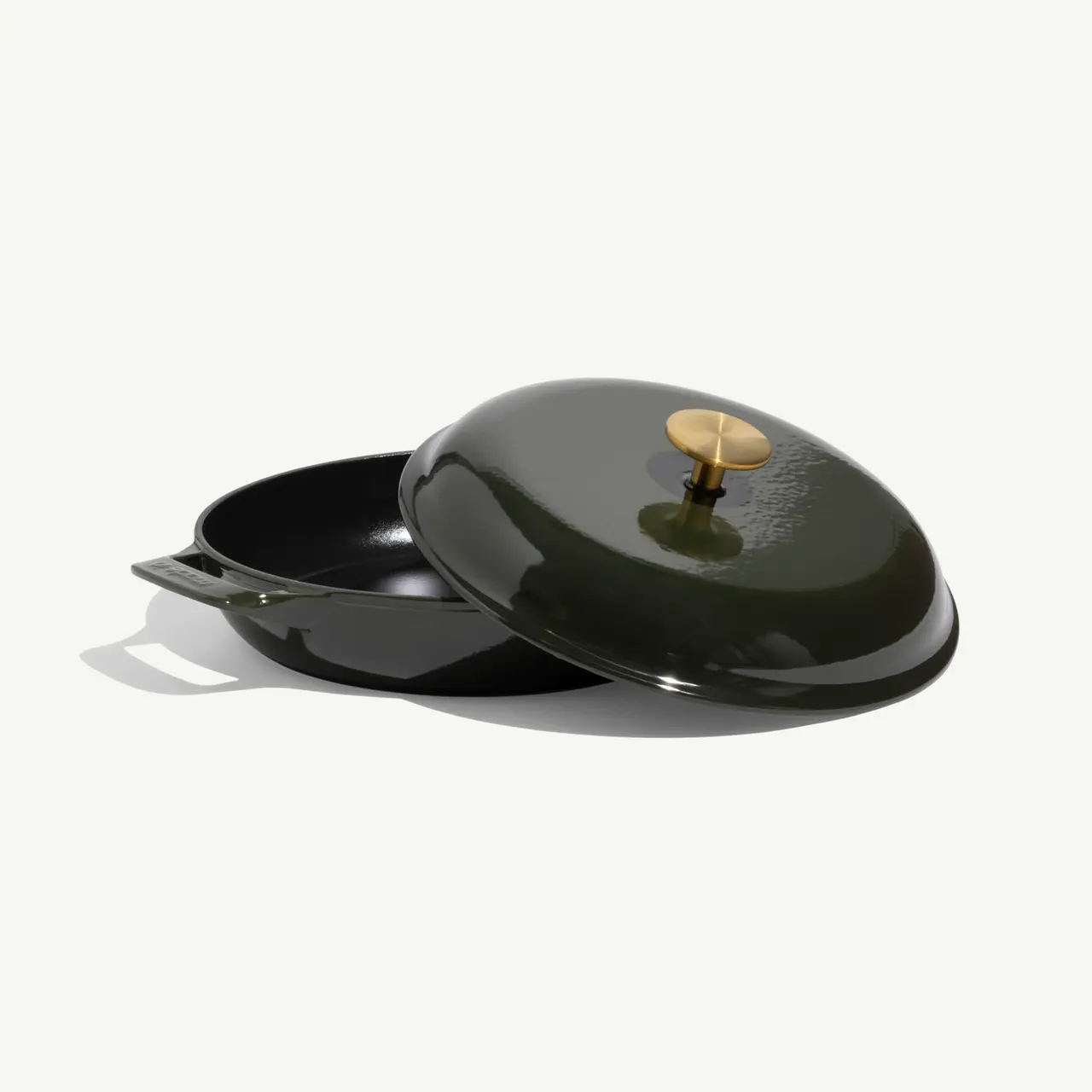 Enameled Cast Iron 3.5QT Braiser - WIllow Green