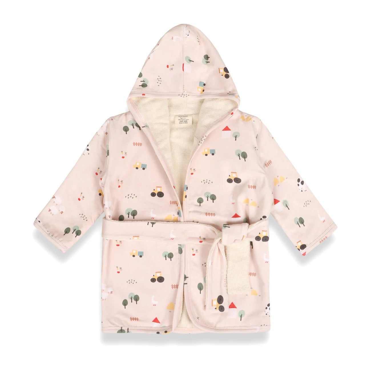 Farm Hooded Bathrobe 0-9M