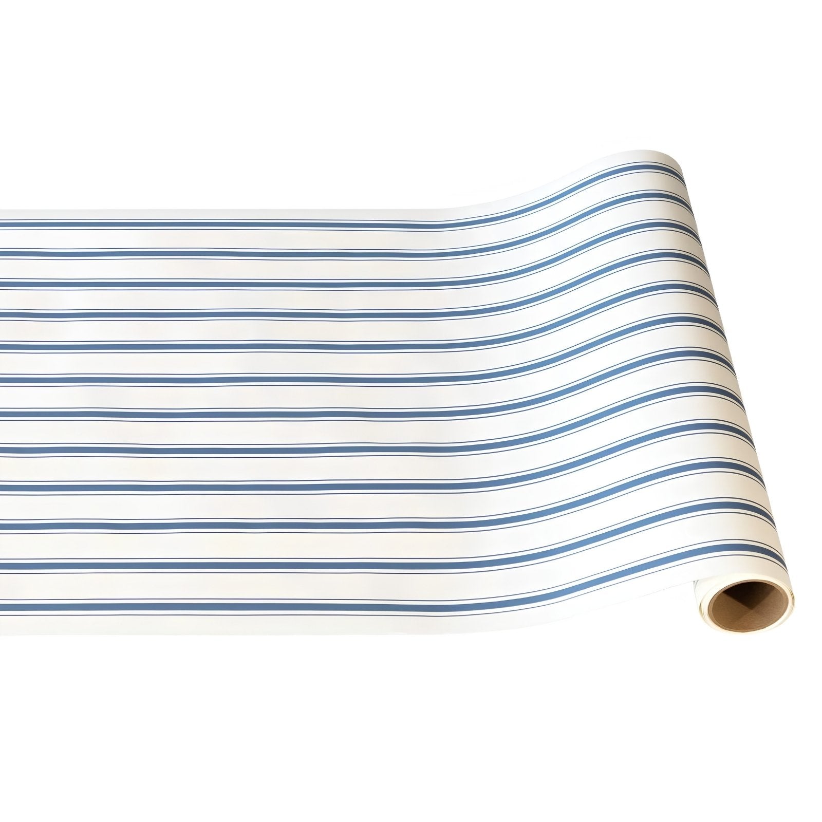 Blue Linen Stripe Runner