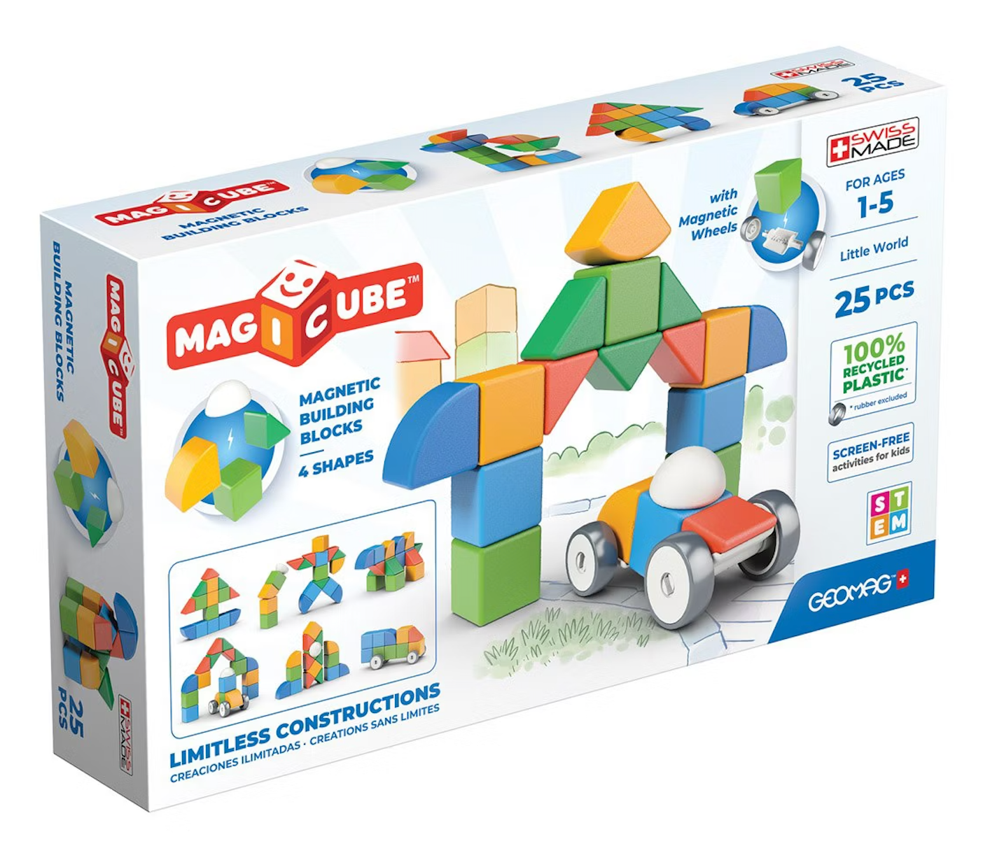 Magicube Magnetic Shapes Recycled 25 pcs