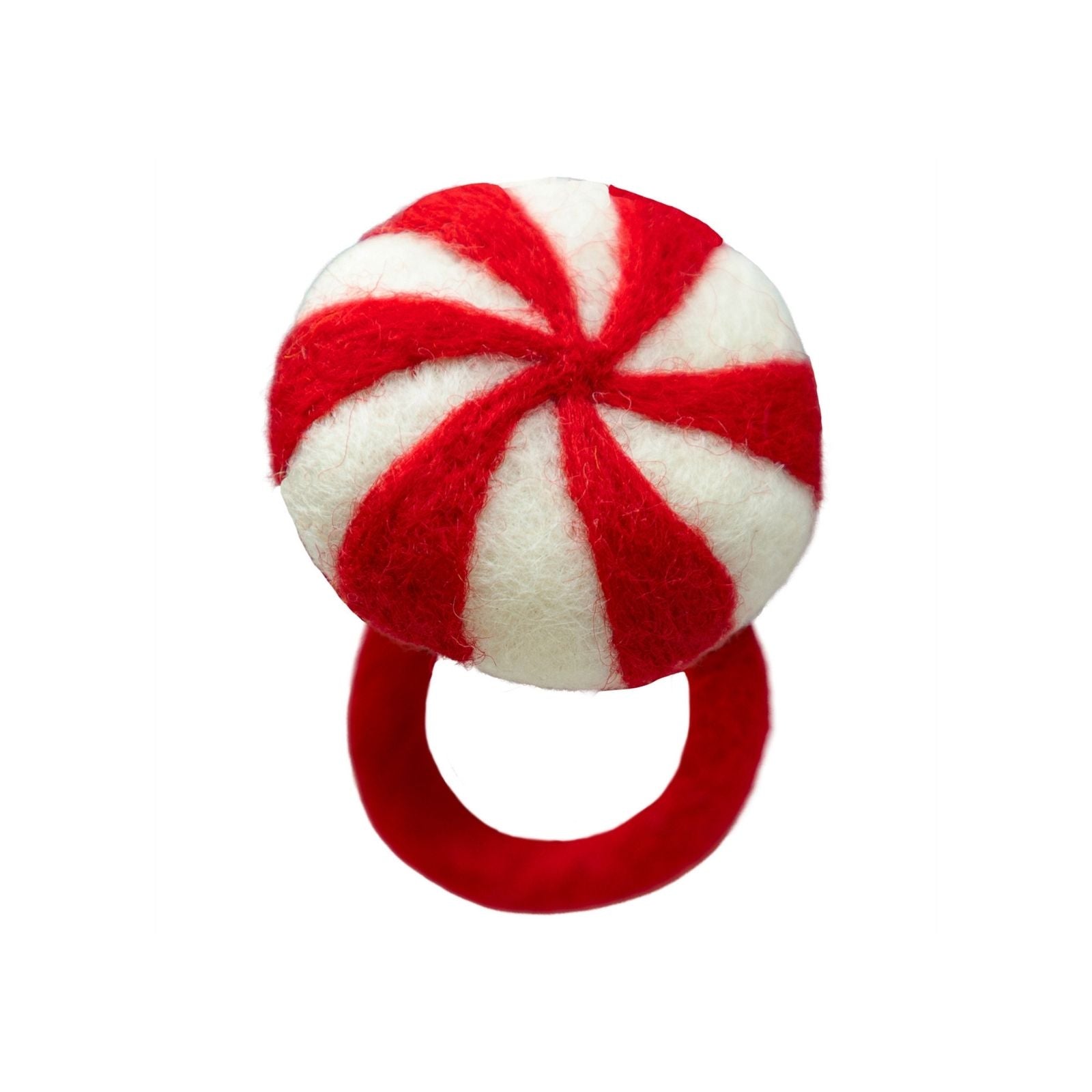 Felt Peppermint Swirl Napkin Ring