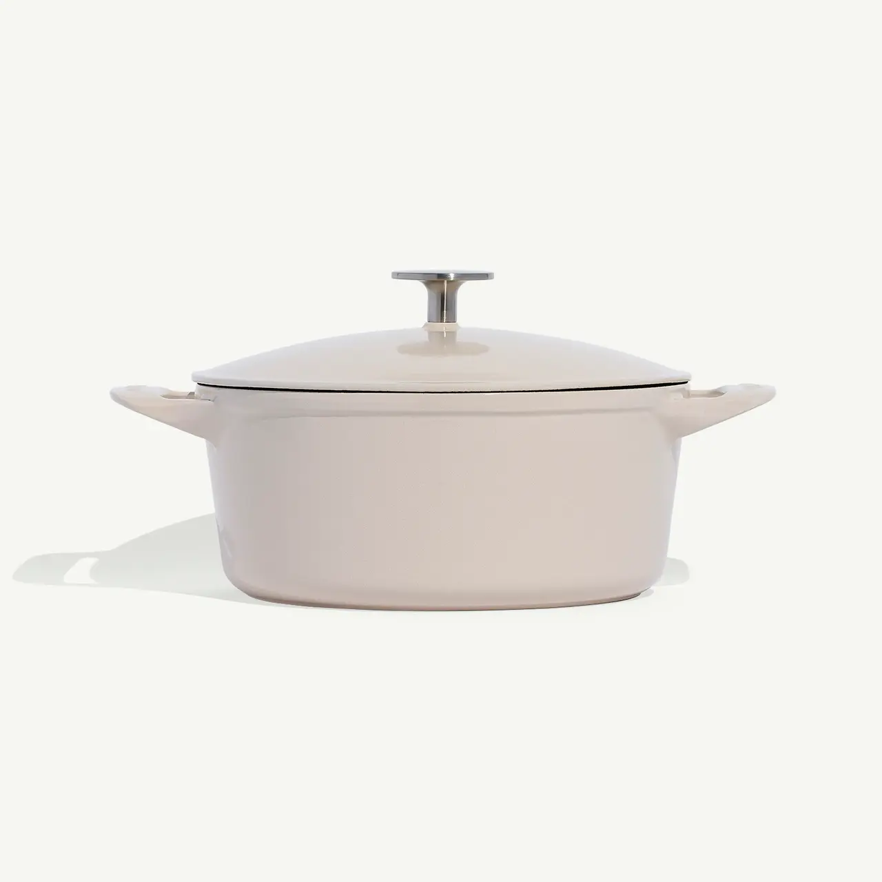 Enameled Cast Iron 5.5 qt. Round Dutch Oven - Antique White