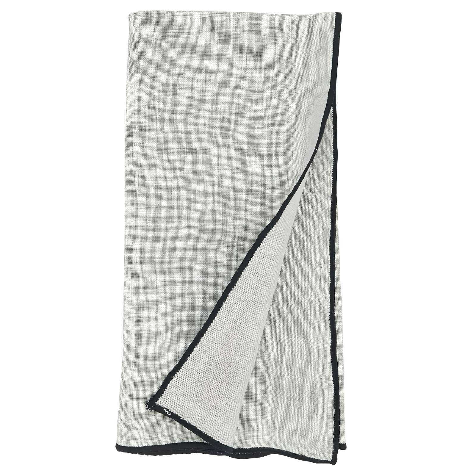 Stonewashed Stitch Border Napkin Blue-Grey