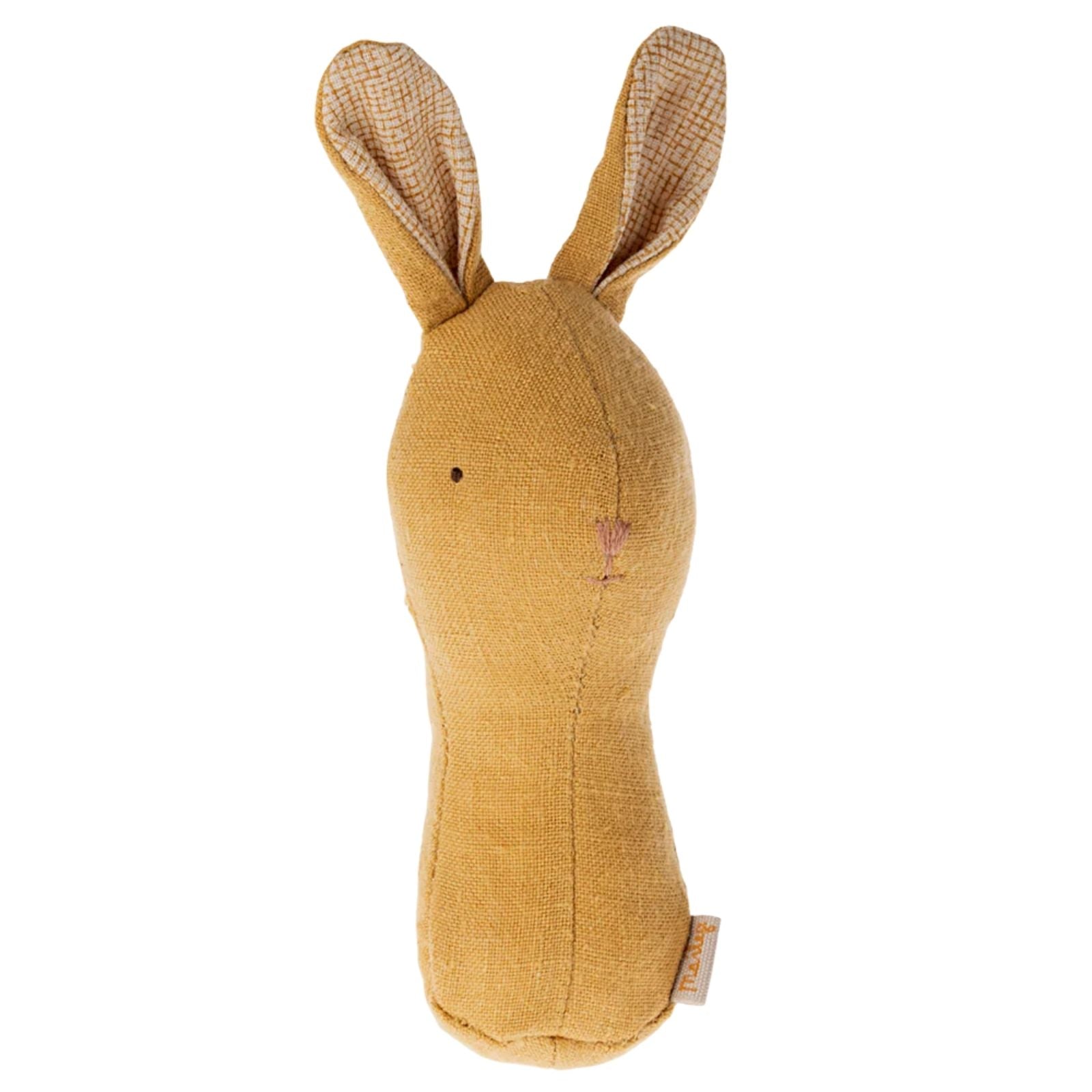 Lullaby Bunny rattle - Dusty yellow