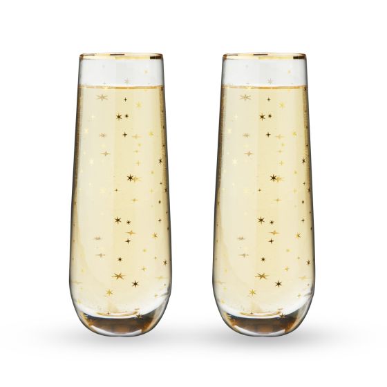 Starlight Stemless Champagne Flute