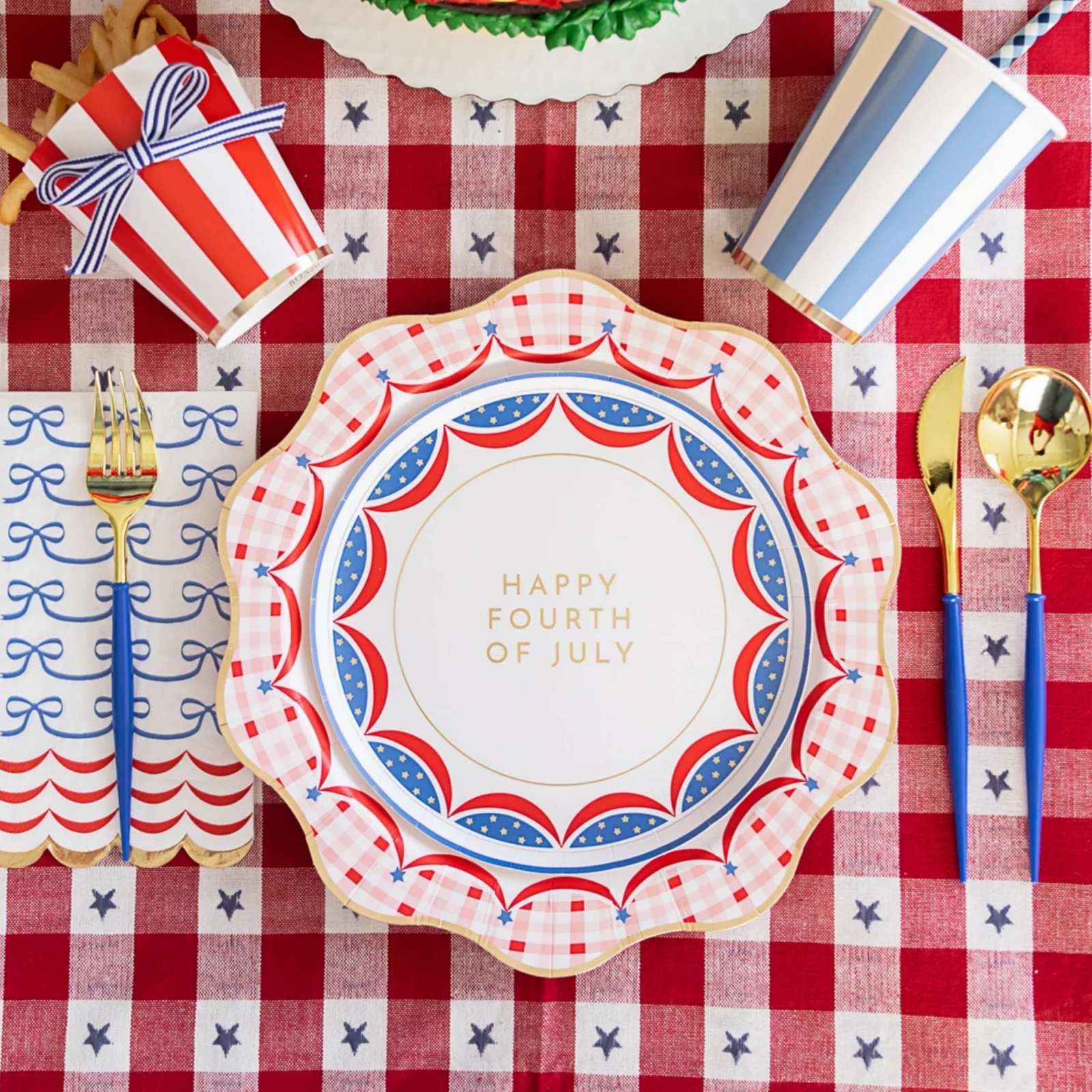 Happy 4th of July Dessert Plates