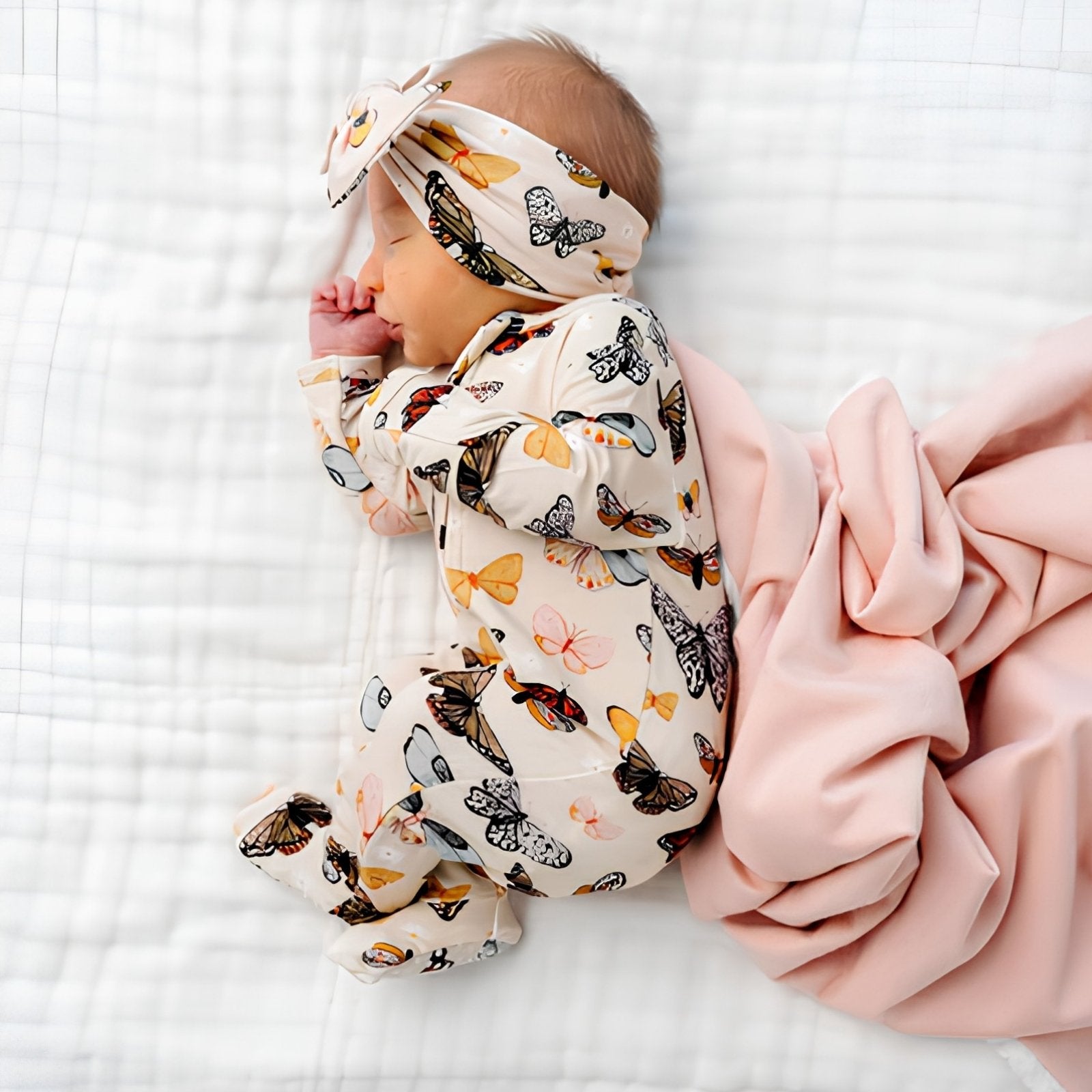Amelia Zipper Footies 0 - 3 Mo