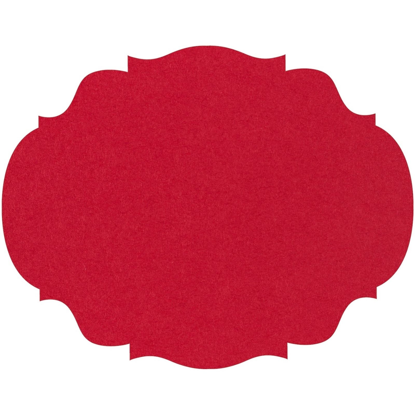 Die-cut Red French Frame Placemat
