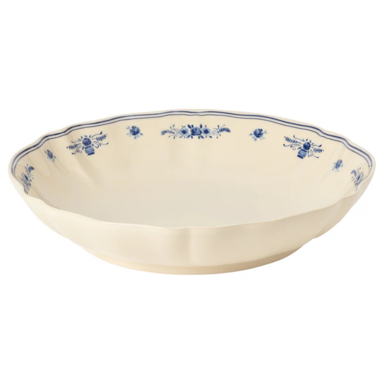 Vila Pasta Serving Bowl, Beige Blue