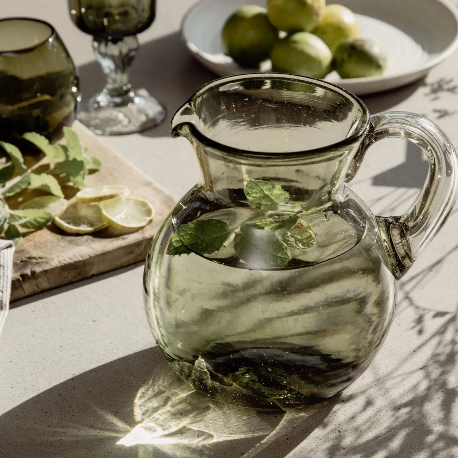 Bola Pitcher Olive Green