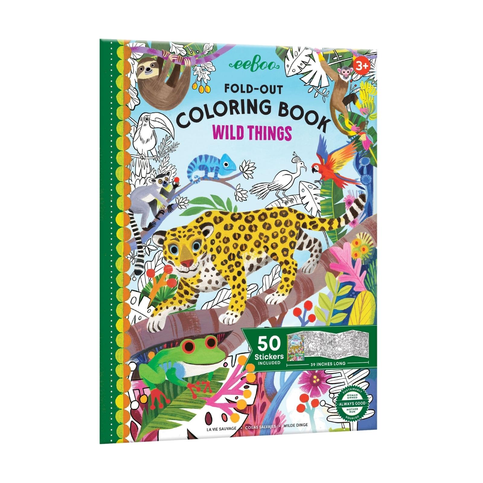 Wild Things Fold-out Coloring Book
