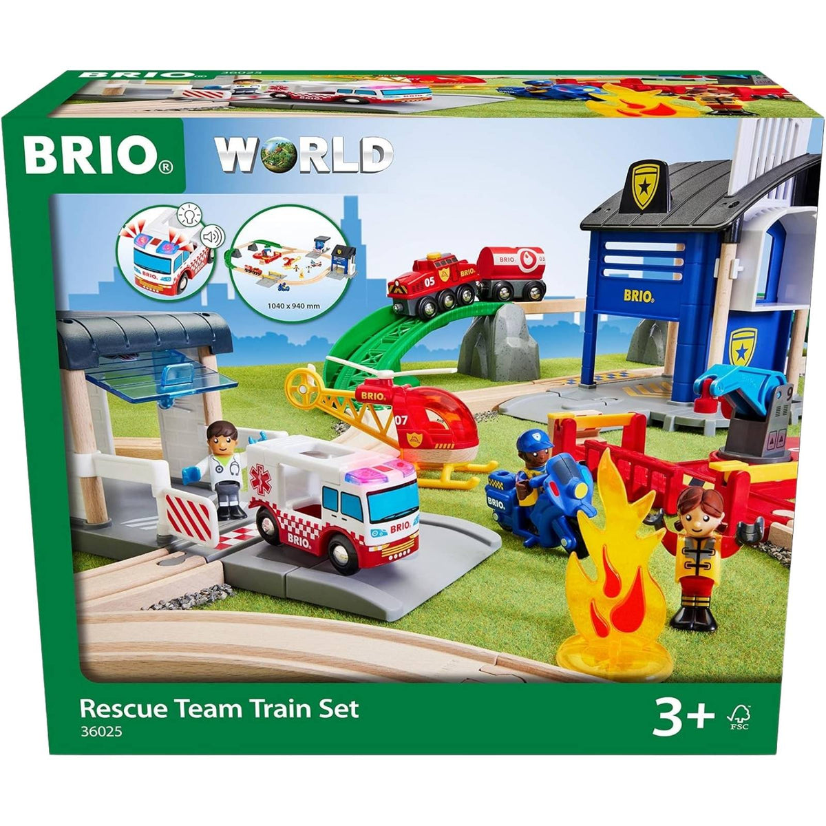 BRIO Rescue Team Train Set