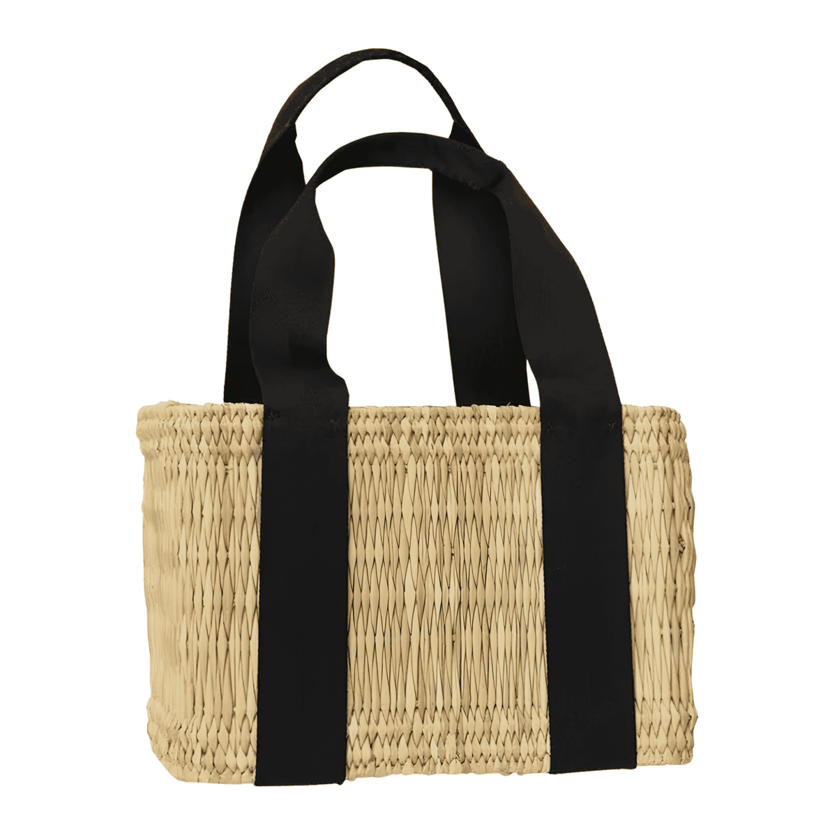 Structured Weave Basket - Black Small