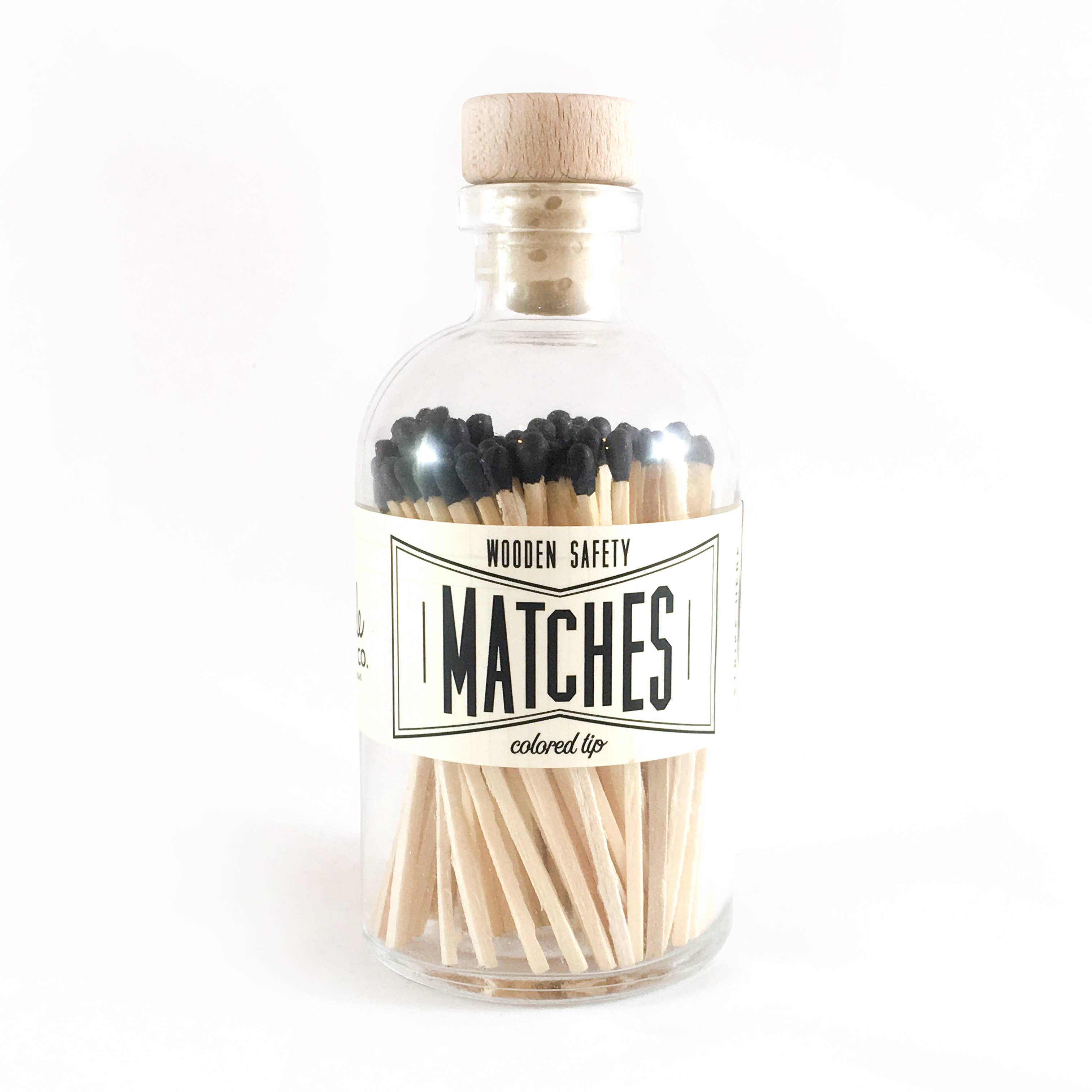 Vintage Apothecary Wood Top Matches- Black