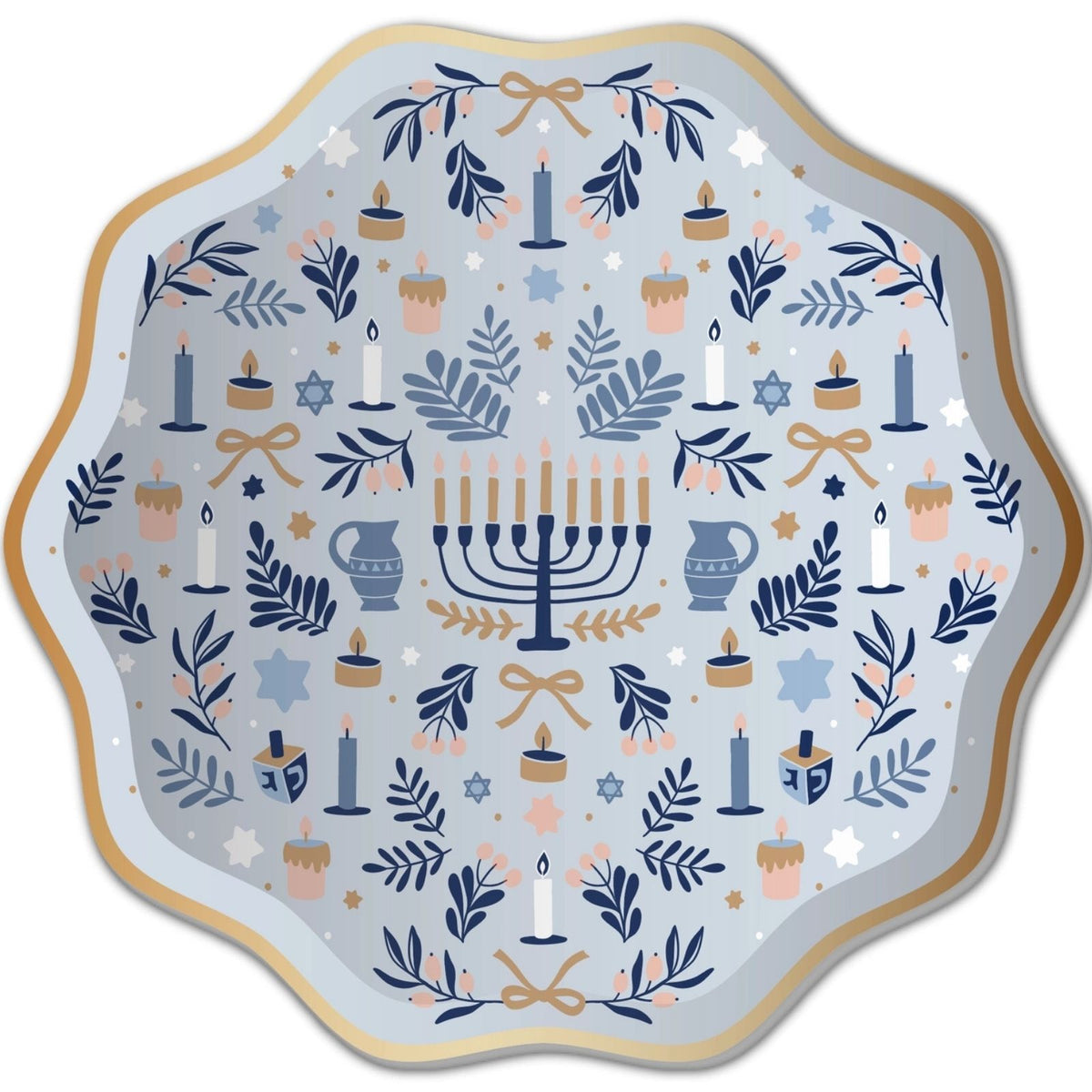 Modern Hanukkah - Small Paper Plates