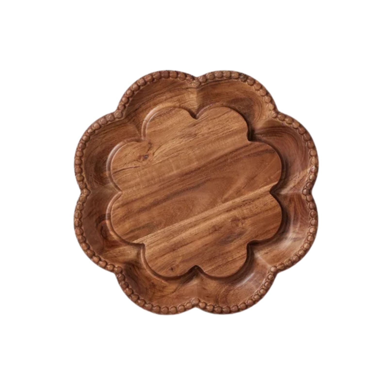 Vintage English Bread Board Medium Scalloped