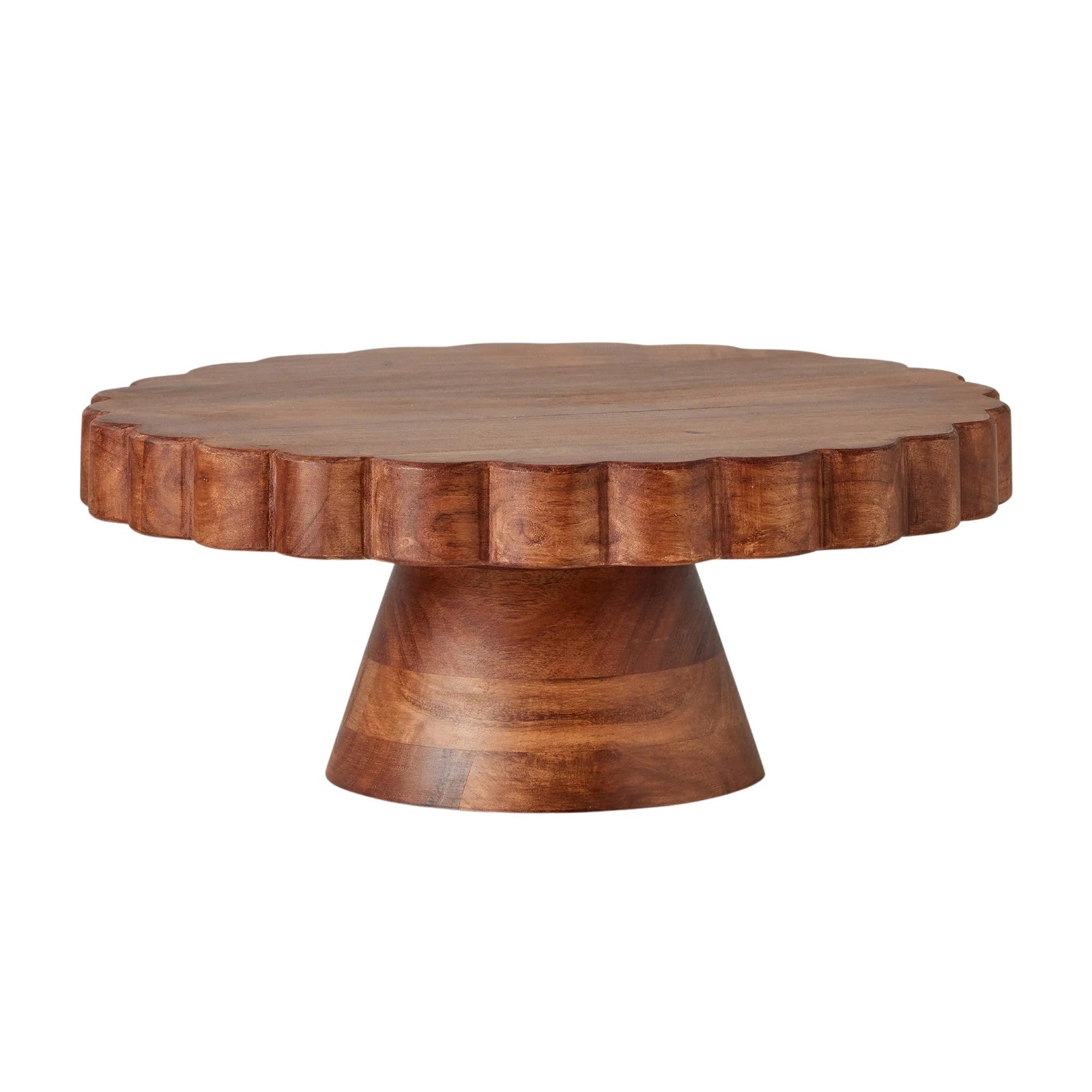 Natural Scalloped Cake Stand