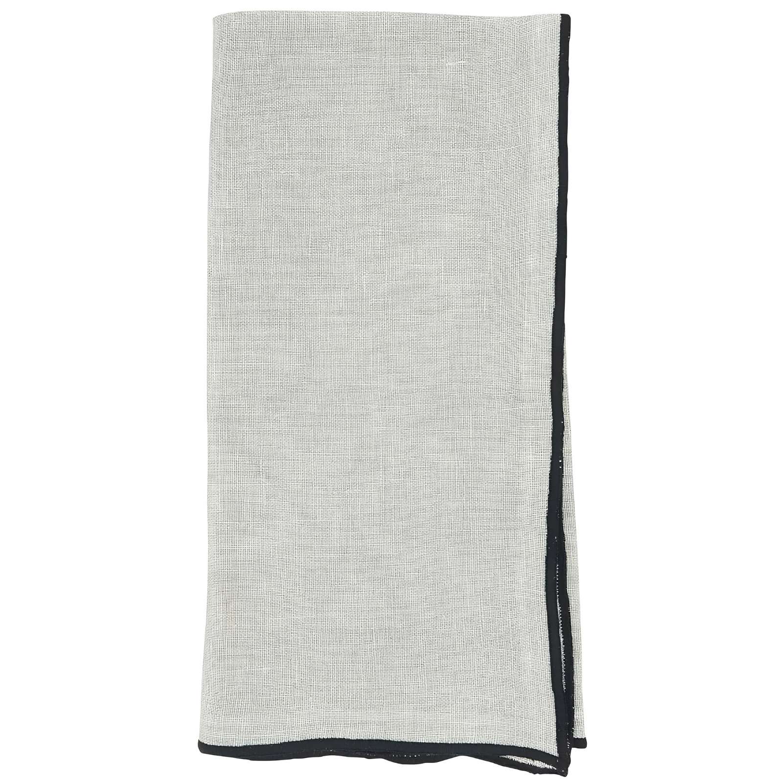 Stonewashed Stitch Border Napkin Blue-Grey
