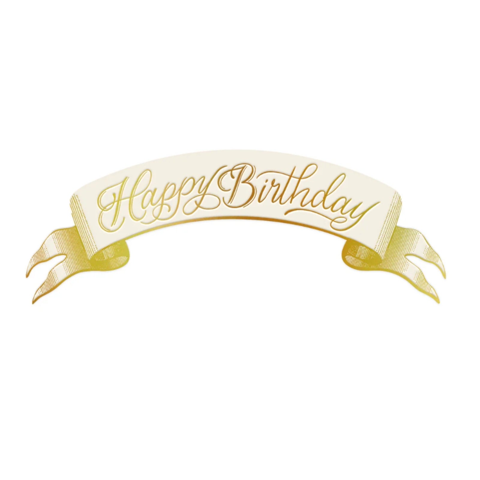 Happy Birthday Banner Table Accent