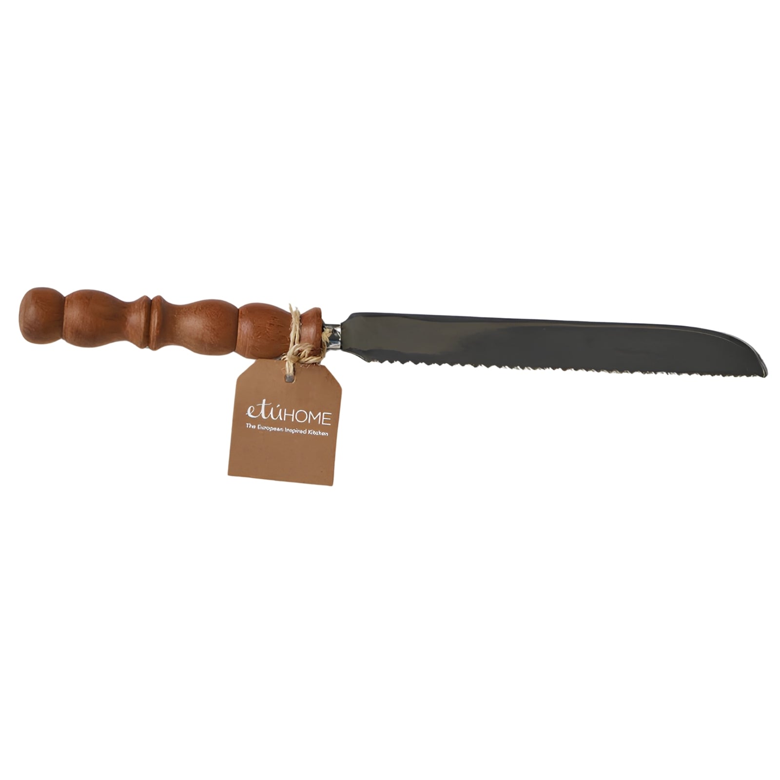 Serrated Bread Knife, Wood Handle