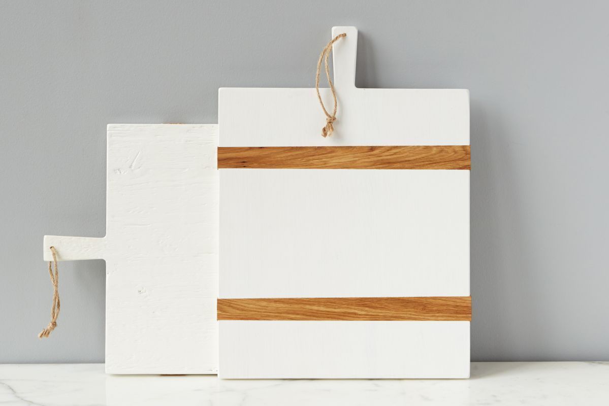 White Mod Rectangular Board - med