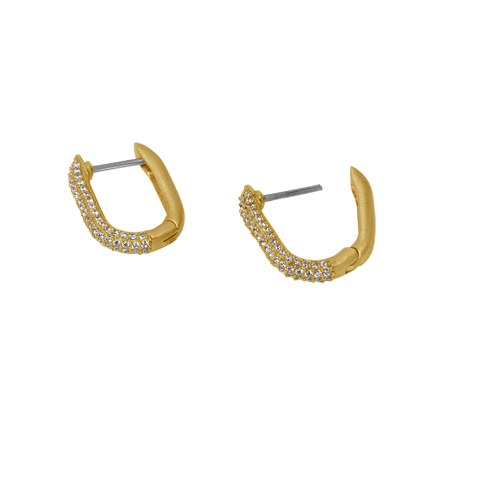Juliette Pavé Huggie Hoop Earrings