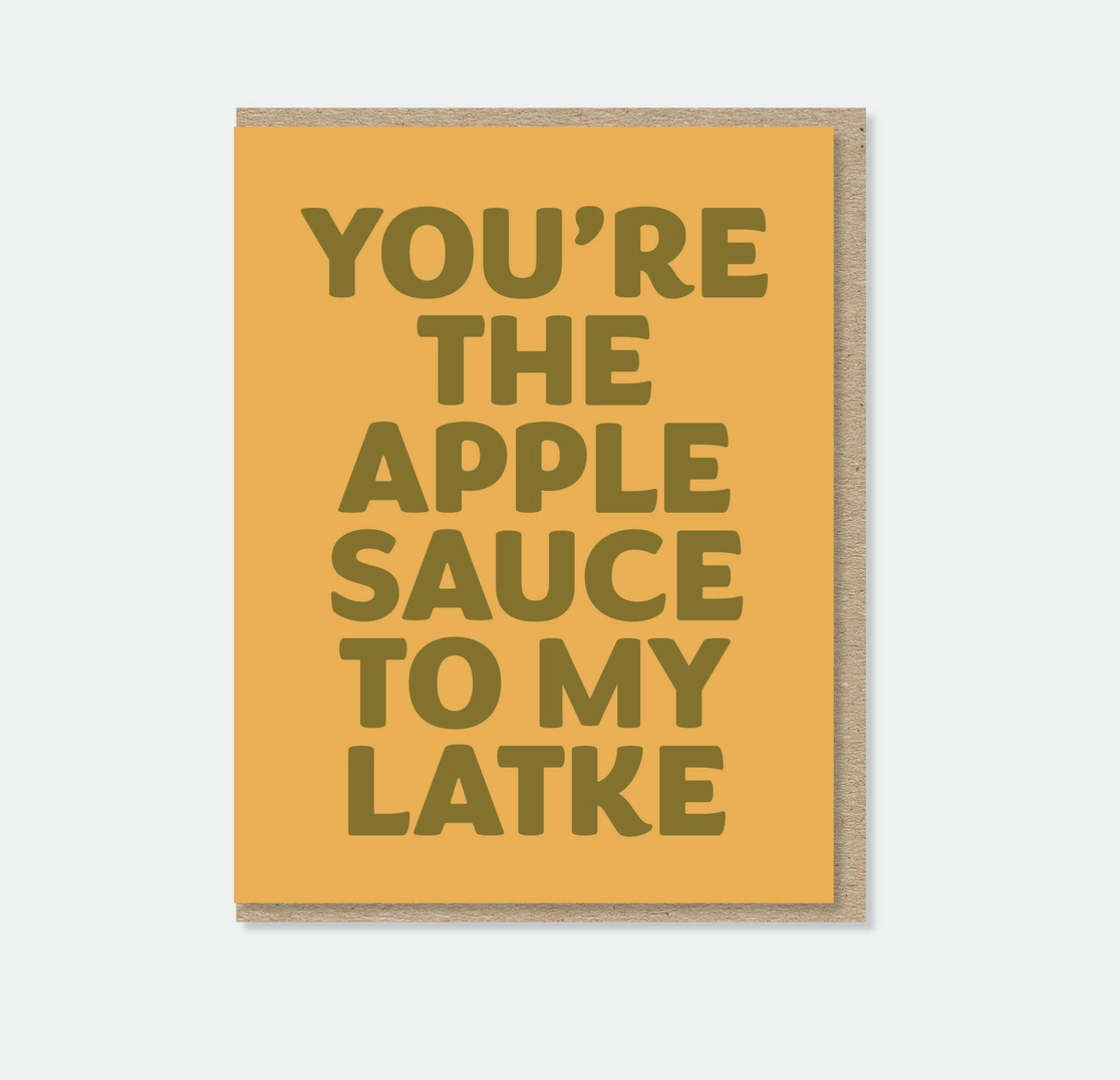 Applesauce + Latke Hanukkah Card