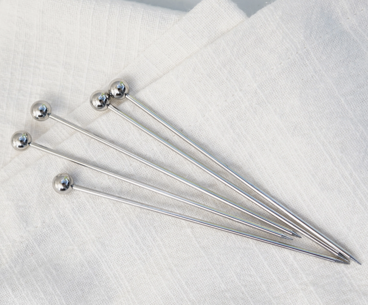 Silver Cocktail Picks - 12pc short