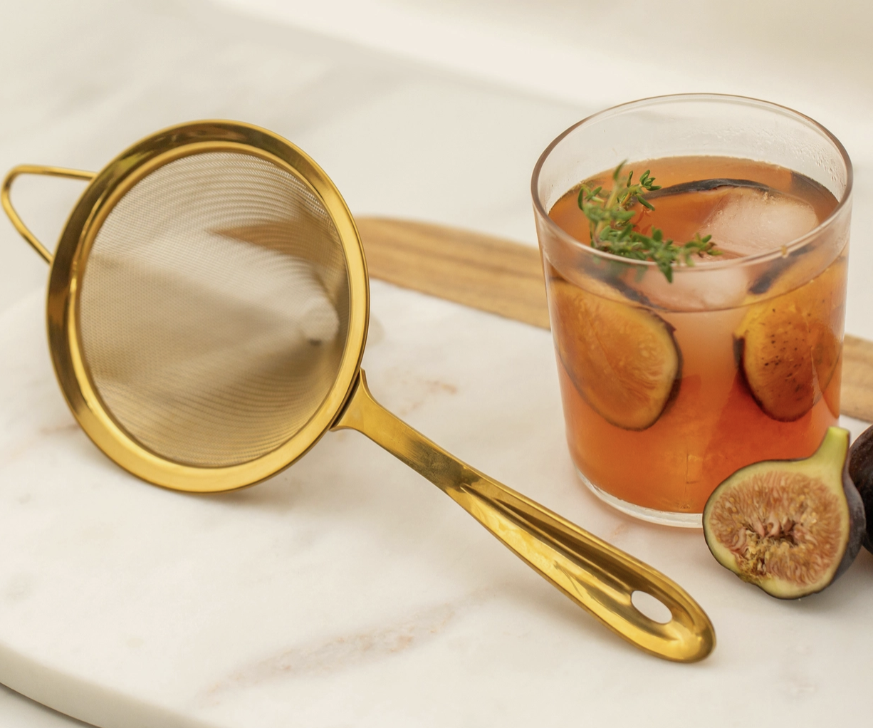 Fine Mesh Cocktail Strainer Gold