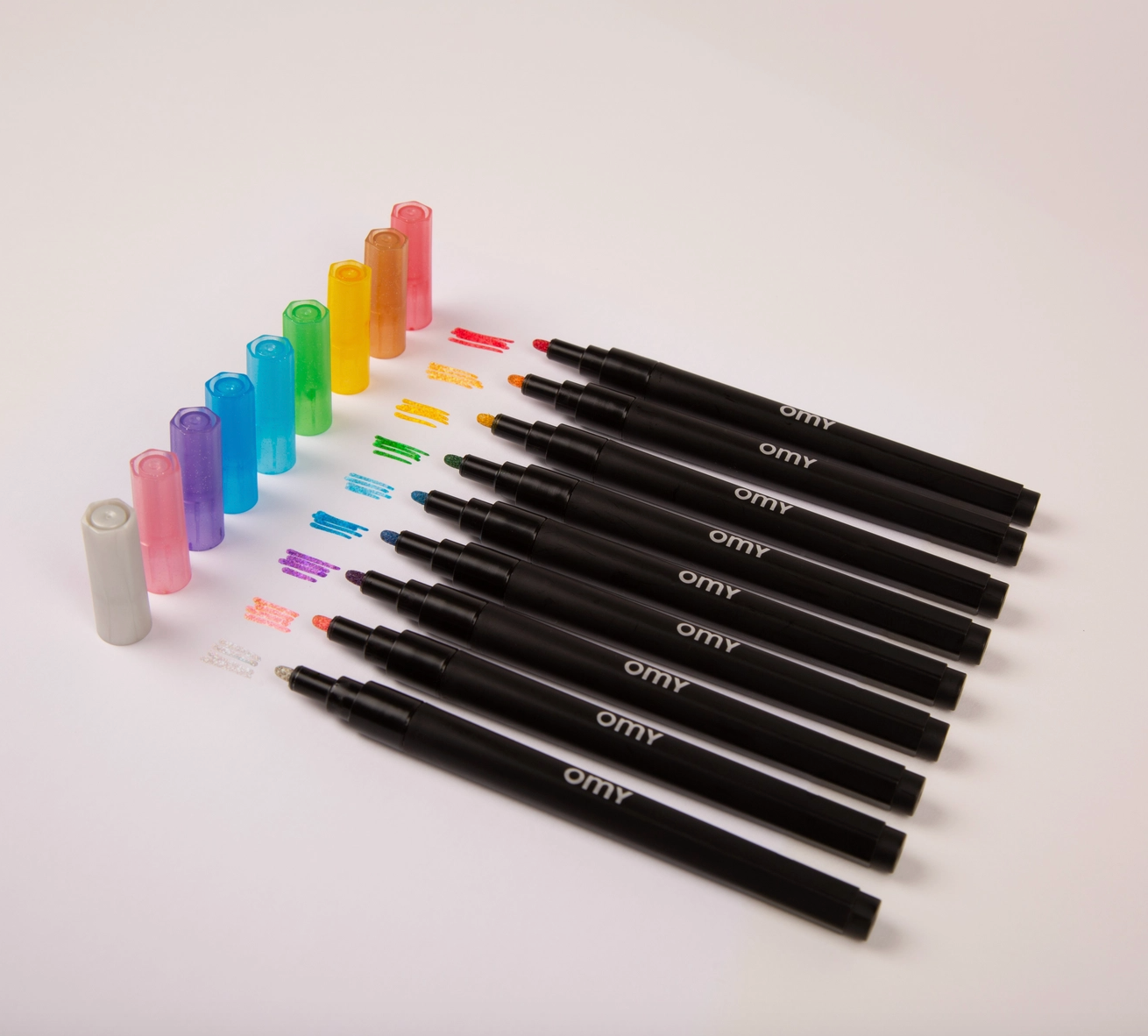 9 Glitter Markers
