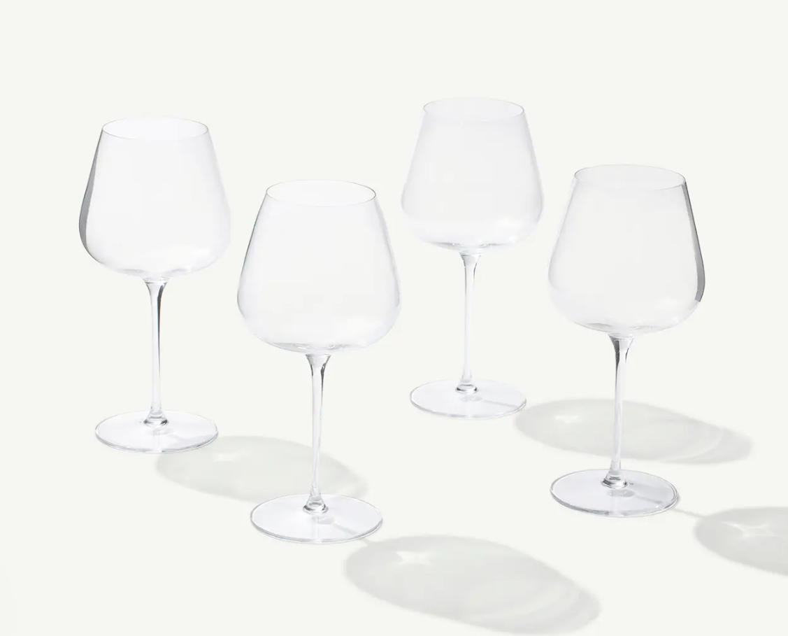 Red Wine Glasses - Set of 4