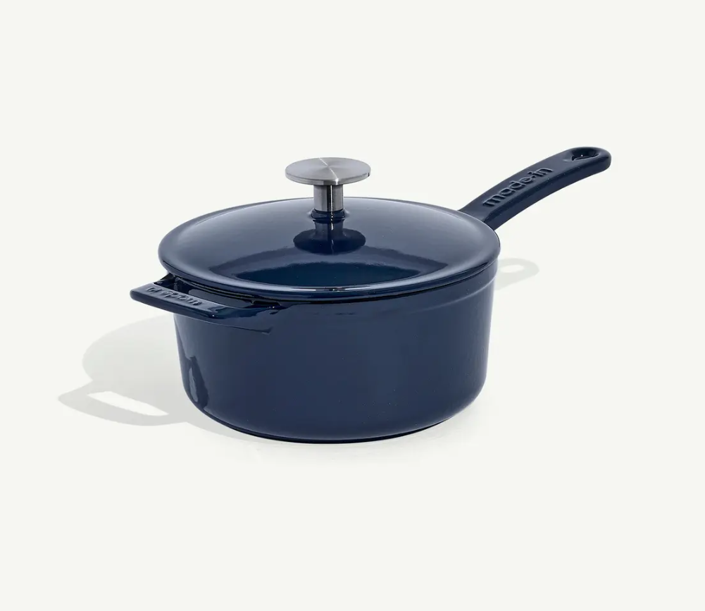 Enameled Cast Iron 2 qt. Saucepan - Harbour Blue